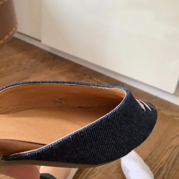 Rampage corinna floral denim pointed sandal flats - Picture 9 of 10